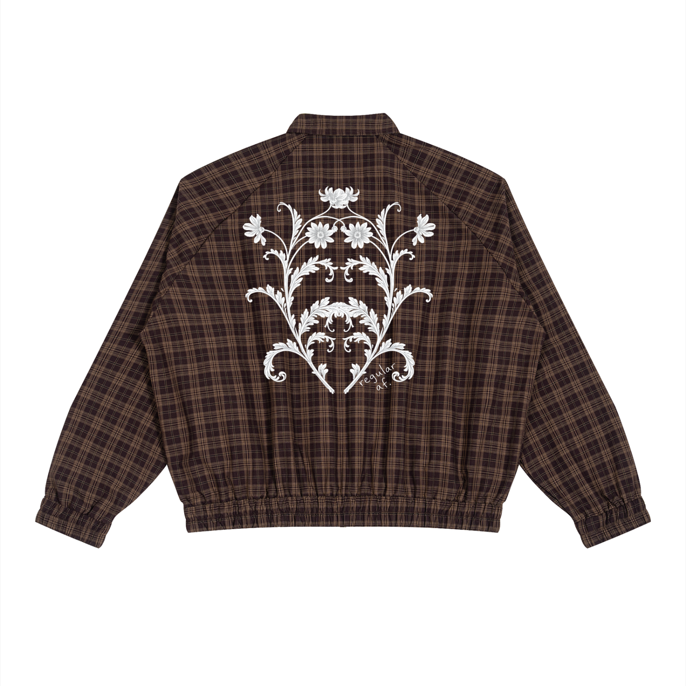 Unisex Plaid Full-Zip Track Jacket