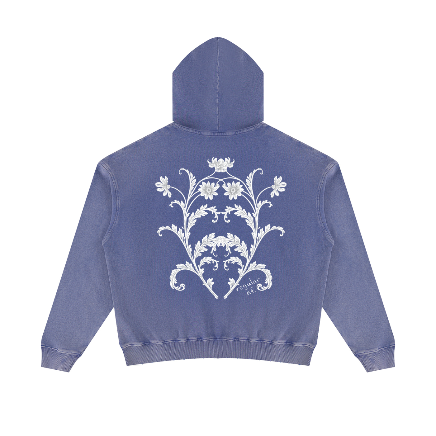 Unisex Mineral Wash Distressed Hoodie